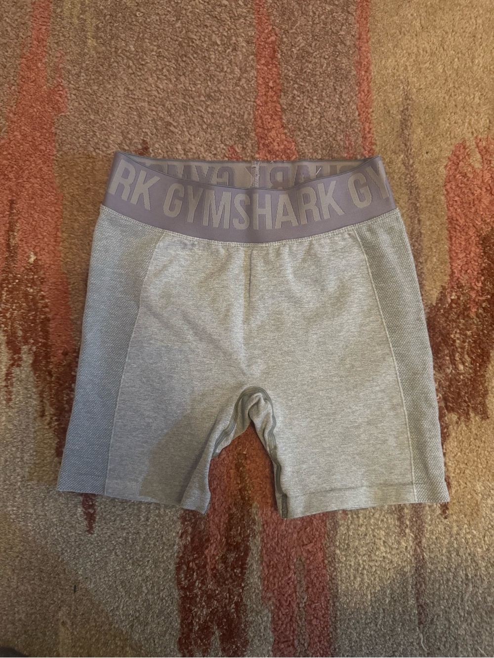 Gym shark Gray Seamless Biker Shorts